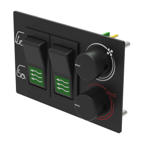 Controlador de Electroválvula con soporte Sanz Clima - vista en ángulo frontal dereho