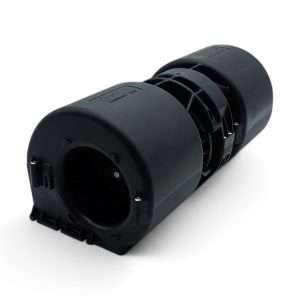 Turbina Doble 24V sin escobillas de la marca SPAL Automotive vista en ángulo lateral izquierdo