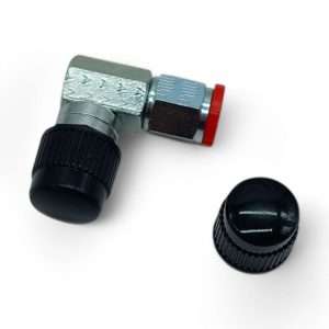 Adaptador de Válvula de Alta Presión 90° Manuli - vista lateral