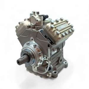 Compresor 40/560 K1 de la marca GEA Bock vista en ángulo frontal derecho